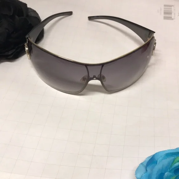 GIORGIO ARMANI SUNGLASSES vintage dust bag ,case original set grey ombré GA logo - Picture 7 of 16